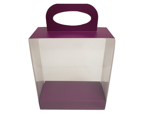 Pvc box shoe L170xW80xH170mm interior djerba purple