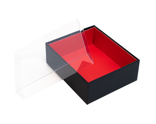 Biscuitbox small L110xW90xH40mm black strawberry