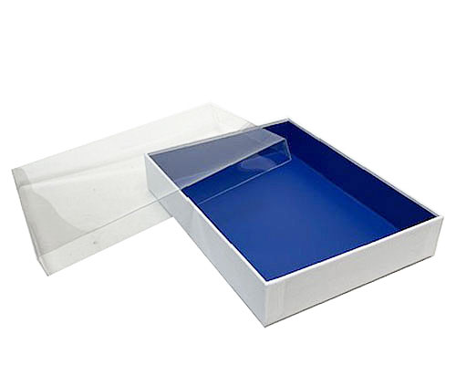 Biscuitbox large L220xW170xH40mm white ocean blue