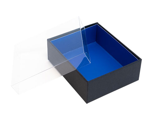 Biscuitbox small L110xW90xH40mm black ocean blue