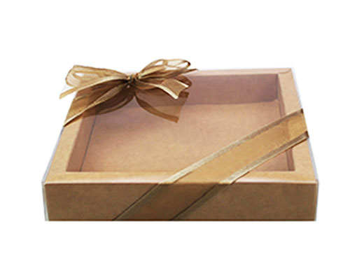 Windowbox 126x126x24mm interior kraft-brown