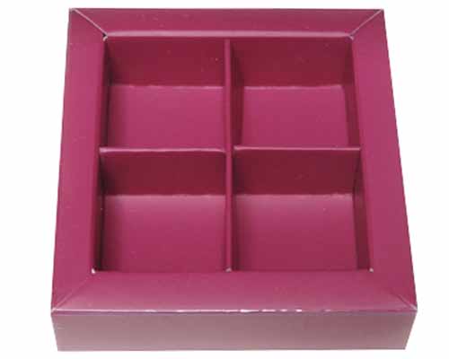 Windowbox 66x66x19mm 4 division dahlia 