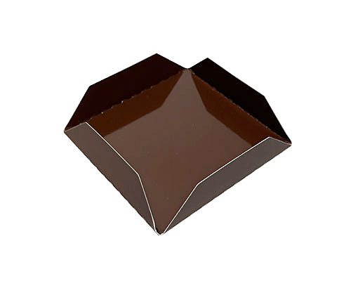 Tray patisserie square 47x47mm Choco