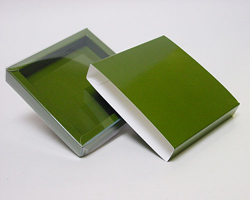 Windowbox mini with sleeve 105x105x18mm vert foret laque