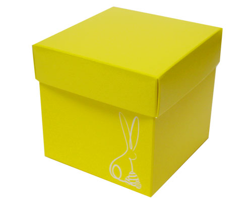 Cubebox Bunny L100xW100x95mm Jaune laqué