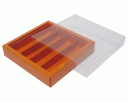 Windowbox maxi 145x145x33mm divider included sunset orange 
