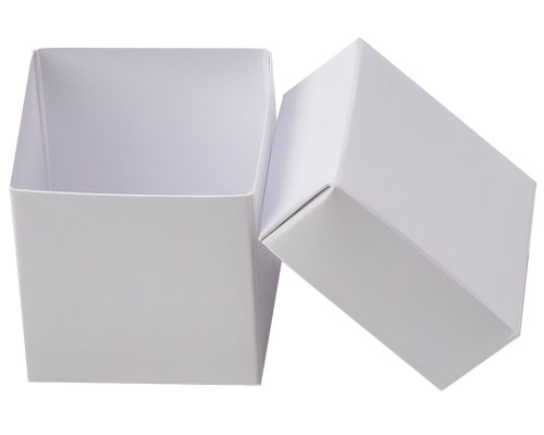 Cubebox 50x50x50mm Duomat white- Shiny white