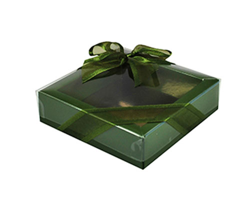 Windowbox 90x90x30mm interior vert foret laque