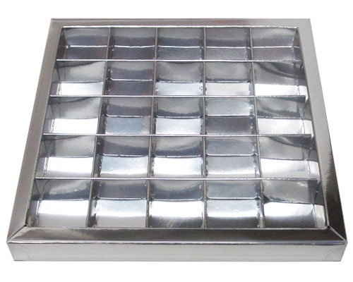 Windowbox 166x166x19mm 25 division silvershine