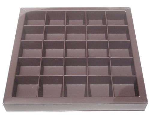 Windowbox 166x166x19mm 25 division taupe