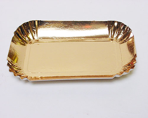 Bordje rectangular 80x40mm gold