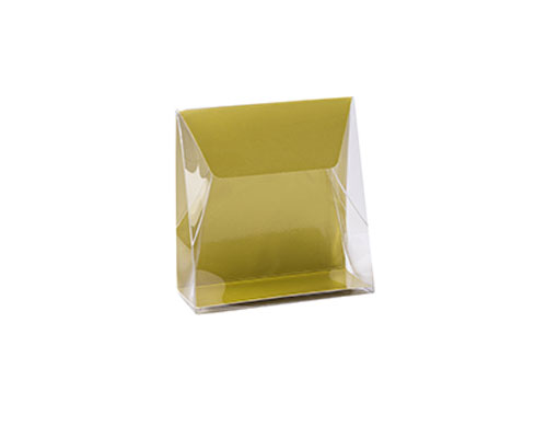 Pochette transparant L100xW50/H110mm almond