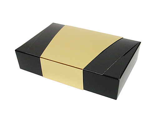 Ballotin enveloppe 184x117x35mm noir laque