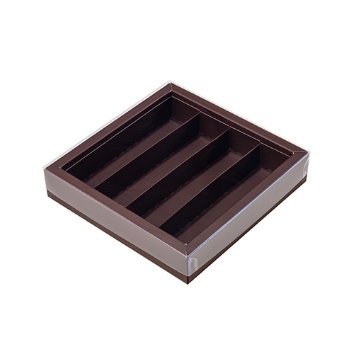Windowbox maxi 145x145x33mm divider included brown