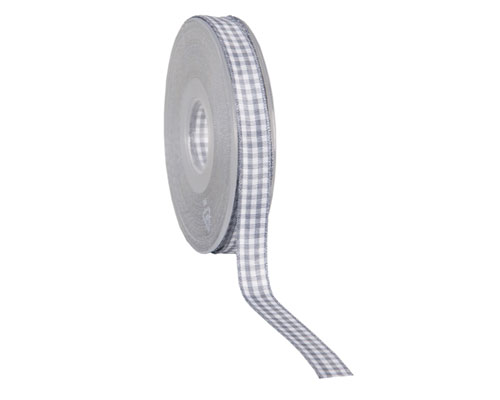 Vichy 10mm/25mtr. grey