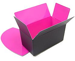 Ballotin, 375gr. Duo Paris black-fuchsia