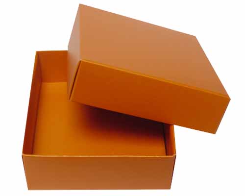 Sleeve-me box without sleeve 93x93x30mm interior sunset orange 