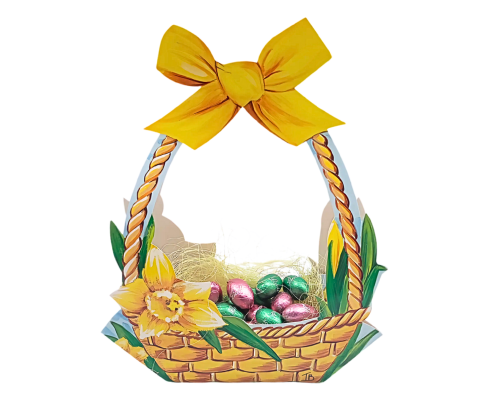 Folding box Daffodil large yellow