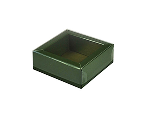 Windowbox 60x60x30mm vert foret laque