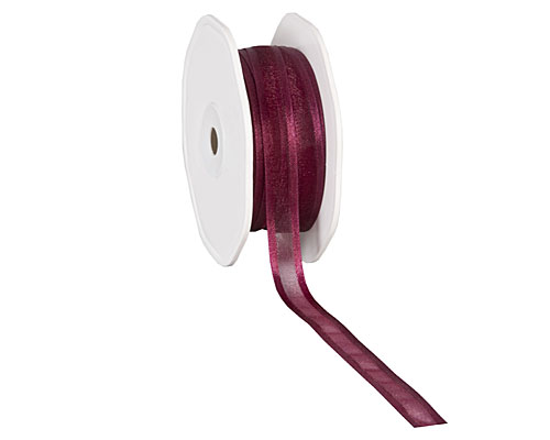 organza satin edge N bordeaux