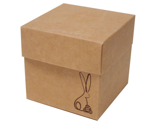 Cubebox Bunny L80xW80xH75mm Kraft 