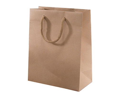 Paper bag luxe laminate L200xW100xH250mm kraft