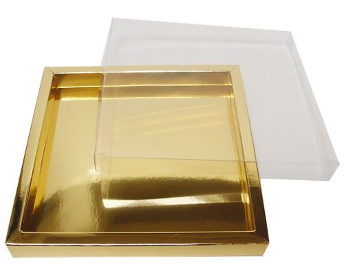 Windowbox 175x175x24mm interior shiny gold