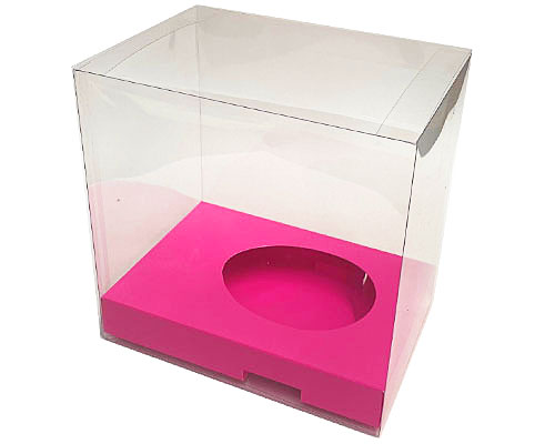 Easteregg box transparent no.4 L fuchsia