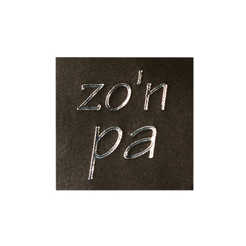 Wish label Zo'n pa black silver 500pcs