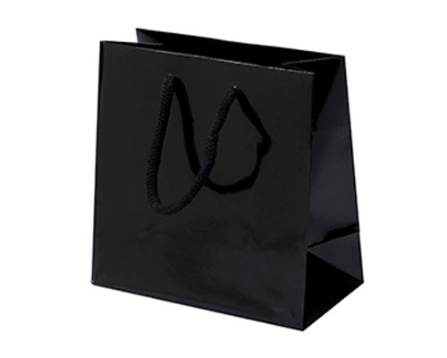 Paper bag luxe laminate L160xW80xH160mm black
