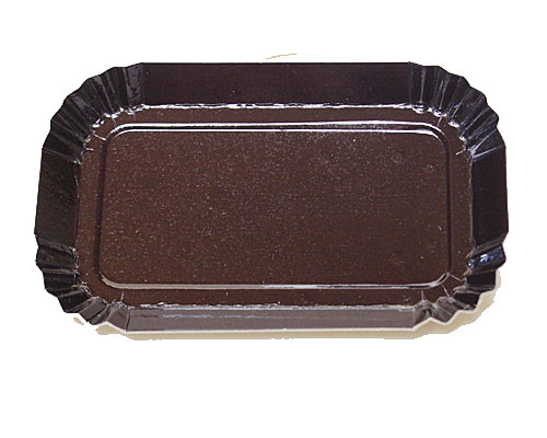 Bordje rectangular 80x40mm brown