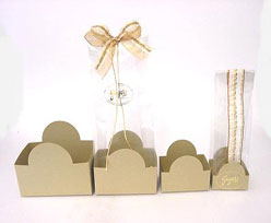 halfmoon tray goldbeige L100xW62xH75mm