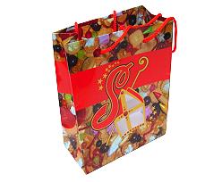 Sugar saint paperbag large red