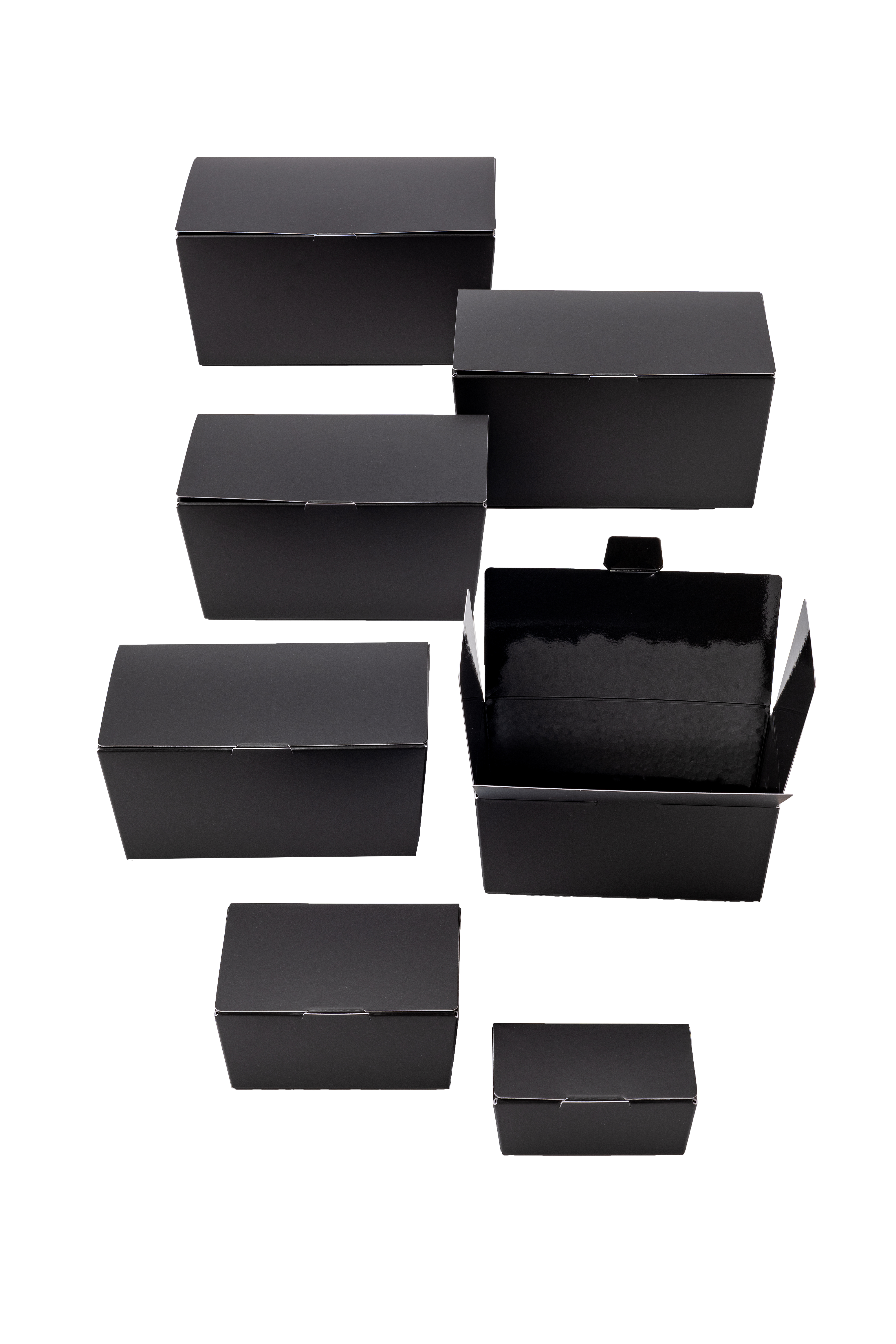 Ballotin with side closing, 125 gr. black