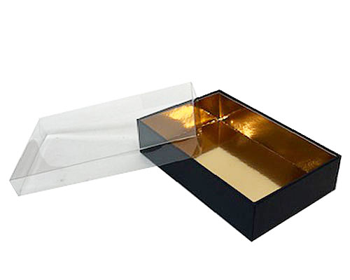 Biscuitbox medium L170xW110xH40mm black blinkend goud