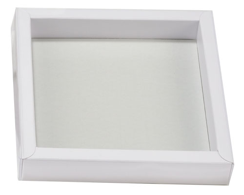 Windowbox 126x126x24mm Duo mat-white/shiny-white 