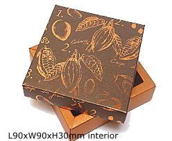 box cacao, coppertin / bronztwist top