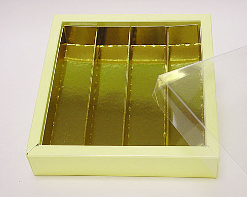 Windowbox maxi 145x145x33mm divider included creme laque 