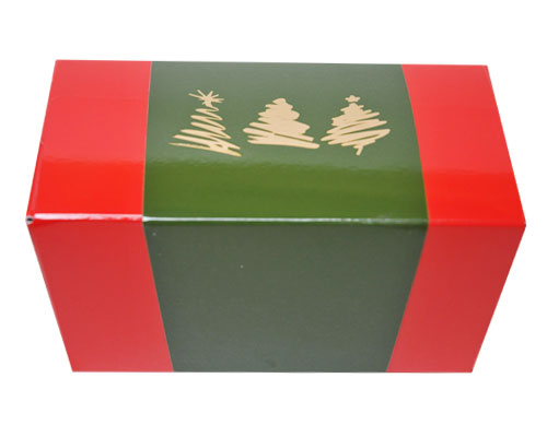 Ballotin 3 xmastree / sleeve 500 gr. redgreen