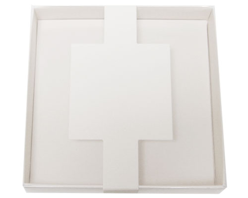 Windowbox carre small with sleeve 110x110x19mm white