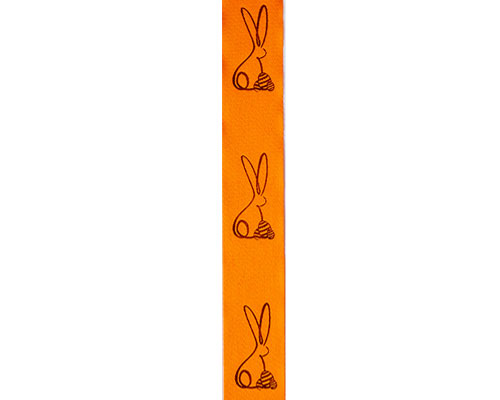 DoubleFaceSatin lint Bunny orange/brown 25mm 