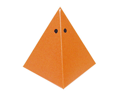 Piramide 70x70x90mm orange