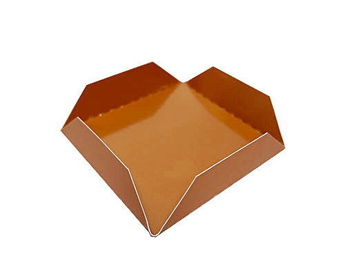 Tray patisserie square 47x47mm Haselnut