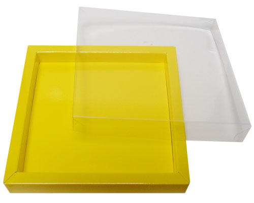 Windowbox 133x133x19mm jaune laque