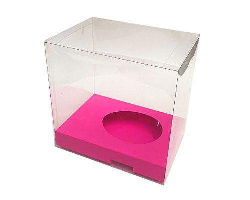 Easteregg box transparent no.2 S fuchsia