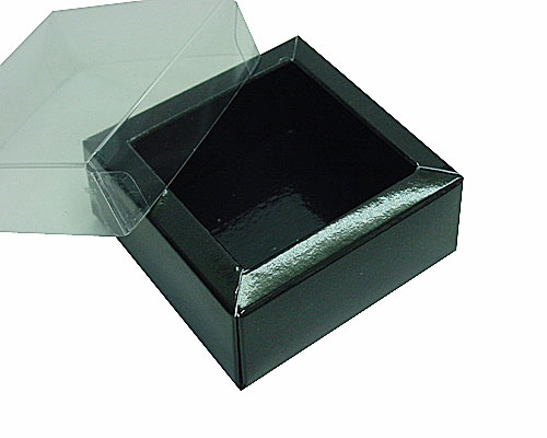 Windowbox 90x90x30mm noir laque 