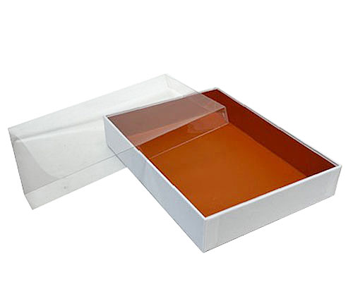 Biscuitbox large L220xW170xH40mm white sunset orange