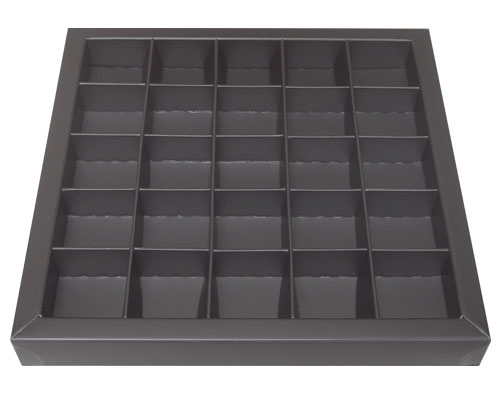 Windowbox 166x166x19mm 25 division warmgrey