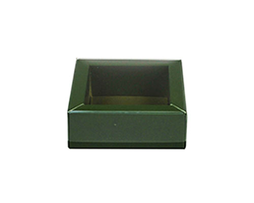 Windowbox 60x60x30mm vert foret laque