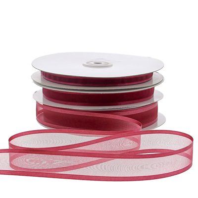 Organza satin edge M 10mm/50mtr ardoise